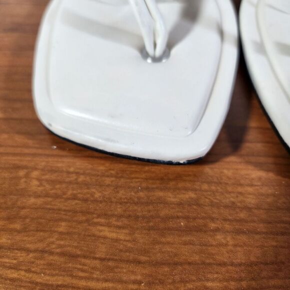 Marc Fisher Falina White Strappy Sandals Square Toe & Lace-Up Size 7.5M *FLAWS* - Picture 16 of 16